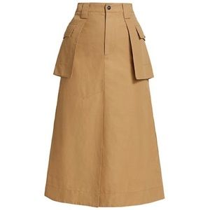 Cotton Canvas Skirt - "Tigers Eye"| Ganni